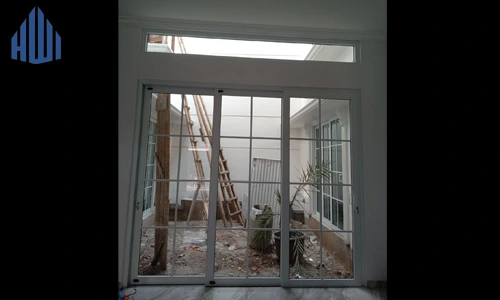 Pintu Sliding uPVC 3 Daun + Dekorasi