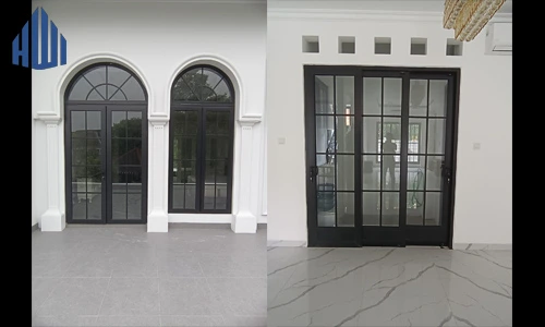 Pintu uPVC Bending dan pintu sliding uPVC
