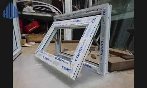 Jendela boven uPVC Conch warna putih