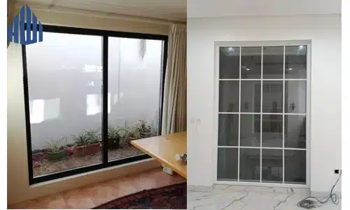 Jendela Kaca Mati uPVC